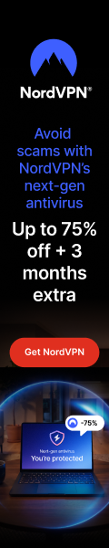 NordVPN Global Deal skyscraper: up to 75% off